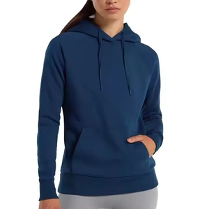 <b>Top</b> Selling Custom 100% Cotton Pullover Hoodie for Women Autumn Slim Outwear <b>Tops</b> with Hooded Collar for <b>Winter</b> - Product Image 3
