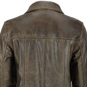 Nouveautés Prix de gros Manteaux en cuir pour hommes de haute qualité Slim Fit Respirant Nouveaux manteaux en cuir élégants et confortables - Product Image 6