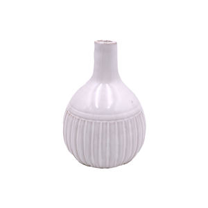 แจกันเซรามิกสีขาวทรงโค้งดีไซน์เรียบหรูทันสมัย - Product Image 2