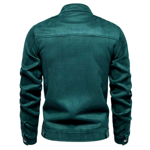 Chaqueta de Invierno para Hombre con Logotipo Personalizado, Impermeable, Gruesa, de SoftShell, con Cuello Alto, Estilo Casual, Diseño Sólido, Cierre de Cremallera, Material de Poliéster - Product Image 3
