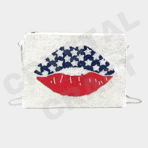 Pickleball Coin Pouch Portefeuille personnalisé en perles de rocaille Beau cadeau de maman-Design coeurs pour filles - Product Image 6