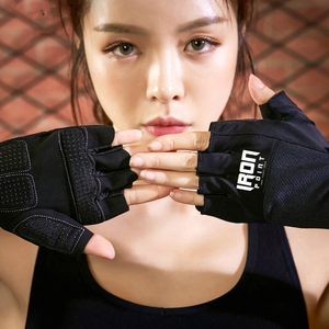 Thoải Mái An Toàn Neoprene Nửa Ngón Tay Tập Thể Dục Găng Tay Chống Trượt Grip Tạ Pull-Up Kháng Tay Bảo Vệ - Product Image 5