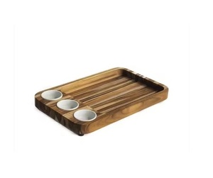 Direct Factory Supply Large Rectangular Wooden Serving <b>Tray</b> with Metal Handles Multipurpose <b>Kitchen</b> <b>Trays</b> Food Decorative <b>Trays</b> - Product Image 2