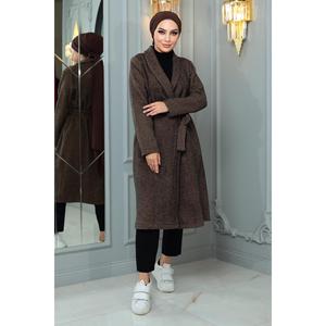 Manteau en laine surdimensionné pour femmes, élégants manteaux en duvet - Product Image 6