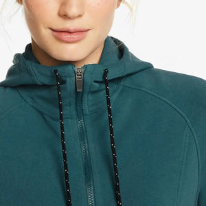 Sweat-shirts à capuche pour femmes, coupe classique, fermeture éclair, en vente, coton, matière personnalisée, sweat-shirts d'hiver pour femmes - Product Image 5