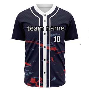 Último Diseño de Moda 2026, Jersey de Béisbol y Sóftbol con Estampado por Transferencia de Calor, Personalizado, Unisex, Malla 3D, 100% Poliéster Transpirable - Product Image 4