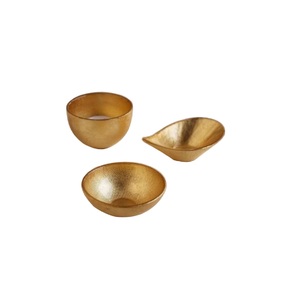 Cuenco de Metal de forma redondeada para servir alimentos para el hogar, Hotel, decoración de mesa, uso chapado en oro, cuenco para servir frutas y dulces - Product Image 1