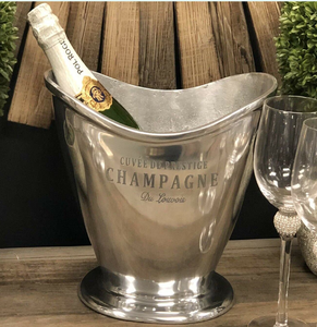 Cubo enfriador de vino de aluminio esmerilado, diseño contemporáneo, perfecto para bares domésticos y restaurantes, disponible a precios de mayorista - Product Image 4