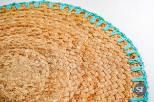 Mantel Individual de Yute Trenzado de 40 x 40 cm, Ecológico, para Mesa de Comedor, Venta al por Mayor, Exportación, Natural - Product Image 5