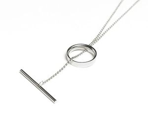 HIGHEST PRODUCT Long Stainless Steel Pendant Necklace Women's Jewelry <b>Accessories</b> - Product Image 4