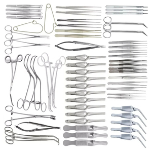 Juego de cirugía vascular mayor | Instrumentos quirúrgicos de acero inoxidable con certificación CE de 62 piezas - Product Image 4