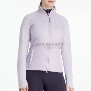 2025, venta al por mayor, chaqueta de equitación para mujer, tela elástica transpirable impermeable de primera calidad, corte ergonómico, elegante chaqueta ecuestre - Product Image 1