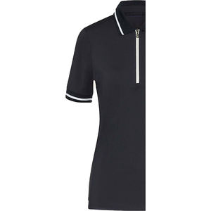 Camiseta de Manga Corta con Cuello en V, Ajustada, 100% Algodón, Estilo Inglés, Ecológica, Transpirable, con Logotipo Frontal en Relieve, Tejida, para Mujer - Product Image 6