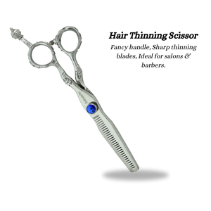 กรรไกรซอยผมมืออาชีพ ขนาด 5 นิ้ว 5.5 นิ้ว 6.5 นิ้ว สแตนเลสสตีล ด้ามจับแฟนซีสำหรับคนถนัดขวา ยี่ห้อ STAHLMANN PRO รุ่น SP-5090 คมกริบ - Product Image 3