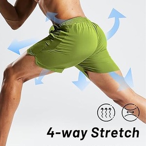 Pantalones Cortos Deportivos de Forro Polar Grueso al por Mayor, Estilo Urbano, Secado Rápido, Cintura Media, Cierre con Cordón, Servicio OEM Personalizado - Product Image 6