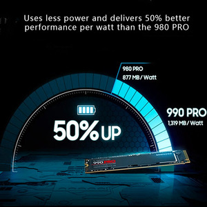 Original 990 PRO Disque dur SSD interne portable 1 To/2 To/4 To Interface SAS Coque métallique pour application serveur - Product Image 3