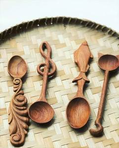 Wooden <b>Spoons</b> <b>Serving</b> <b>Spoons</b> Cooking Utensils and Carved Wooden <b>Spoon</b> for Artisan Food Preparation - Product Image 5