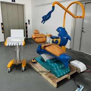 Grande sconto poggiatesta regolabile doppio bracciolo trattamento bambino sedia odontoiatrica - Product Image 4