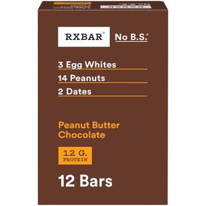 RXBAR Protein <b>Bars</b>, Protein <b>Snack</b>, <b>Snack</b> <b>Bars</b>, Peanut Butter Chocolate, 22oz Box (12 Count) - Product Image 4