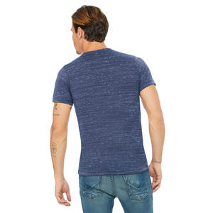 Camiseta de LICRA de algodón de marca de verano para hombre, camiseta de manga corta de Color sólido liso con cuello de pico, camiseta informal - Product Image 2
