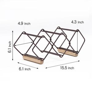 Classic Style Metal Wine Bottle Rack Holder for <b>Kitchen</b> Home Decoration Dining <b>Table</b> champagne Wine Display Rack Holder <b>bar</b> 2024 - Product Image 3