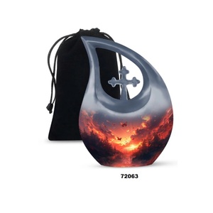 รูปผีเสื้อสีชมพูสวยงามสำหรับใส่เถ้ากระดูกของผู้ใหญ่สำหรับใส่เถ้ากระดูกของตกแต่งพร้อมถุงกำมะหยี่ฟรี - Product Image 3