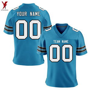 Custom Logo American <b>Football</b> Jersey High Quality Sublimated Polyester Sports Wear for Men and Women XL Size <b>Shirts</b> - Product Image 2