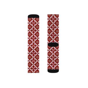 Buen fabricante Calcetines de sublimación para hombre Totalmente personalizados Venta caliente Calcetines de sublimación de tendencia superior con calidad superior - Product Image 1