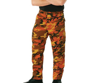 Pantalones Cargo Casuales para Hombre, Pantalones Jogger de Cintura Alta con Cordón y Bolsillos, Diseño Ligero, Pantalones Cargo Lavados para Hombre - Product Image 3