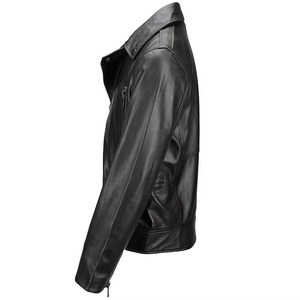 Veste en cuir pour homme, style streetwear décontracté, cuir de vachette de qualité supérieure, vêtements d'extérieur, fournisseur OEM personnalisé en gros - Product Image 3