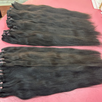 Extensions de cheveux indiens Remy bruts 100% naturels, lisses, à double trame machine, paquets plats, provenant de donneurs uniques, Arrow Exim 100g