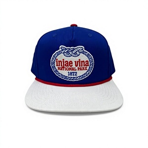 Custom Two Tone 3D Embroidery Mesh Canvas Snapback Hat <b>Flat</b> Brim 6 Panel Adjustable Fit Baseball Hat Lifestyle Streetwear - Product Image 1