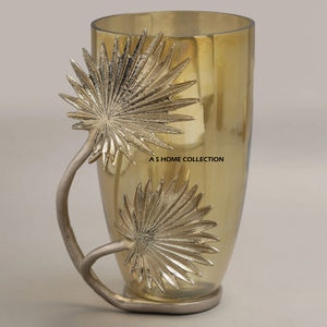 Attractive Design Flower <b>Vase</b> In Aluminum <b>Gold</b> Plated Best Polished Flower <b>Vase</b> For Home Table Decorative Use - Product Image 4