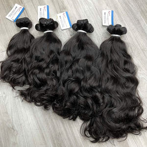 Extensiones de Cabello Humano Natural Ondulado de Vietnam, Cabello Virgen sin Procesar, sin Caída, Mejor Venta 2025 - Product Image 2