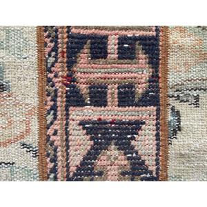 พรมวินเทจตุรกี ขนาด 1.5x4.1 ฟุต สีส้มลายอิคัต - Product Image 5