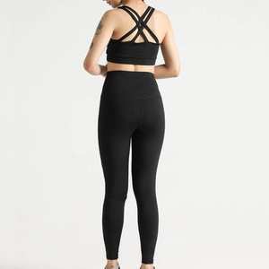 Ensemble de yoga pour femmes taille haute nouveauté vêtements de sport imprimés conception sans couture taille élastique leggings de yoga - Product Image 5