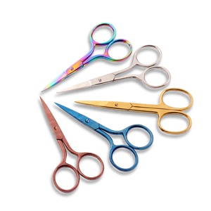 Ciseaux à sourcils Ciseaux à ongles incurvés Ciseaux de coupe professionnels en acier inoxydable pour les soins personnels et le toilettage - Product Image 5