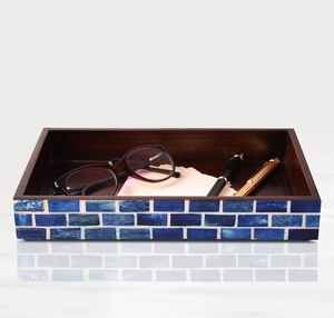 ถาดเสิร์ฟทรงสี่เหลี่ยมสวยงามสำหรับตกแต่งบ้านรับประทานอาหารและให้เป็นของขวัญ - Product Image 3