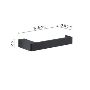 Panarea nero ottone opaco rotolo di carta igienica 17.5 cm mobili da bagno pacchetto di 1 - Product Image 2
