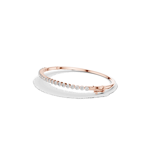 1.98 CT Lab Diamond Tennis <b>Bangle</b> Round Brilliant Cut 10KT, 14KT, 18KT <b>Gold</b> & 925 Silver <b>Rose</b>, Yellow, White <b>Gold</b> - Product Image 4