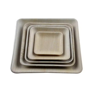 Vaisselle de feuille de palmier biodégradable naturelle 100% du fabricant de confiance pour le service de nourriture de mariage - Product Image 5