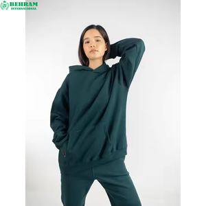 Vente en gros de sweats à capuche unisexes de haute qualité, 100% coton, coupe classique, en molleton/éponge française, écologiques, thermiques, unis - Product Image 4