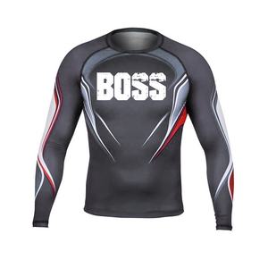 Manga larga BJJ Rashguard Kickboxing Muay Thai Rashguard Fighting Rashguard y artes marciales Bjj Gears - Product Image 2