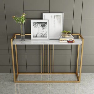 GAZA Modern Design <b>Decorative</b> <b>Table</b> Stone Top and Iron Frame Model CST028 - Product Image 2