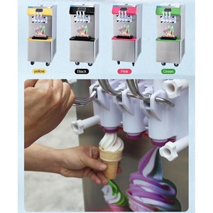 Machine à glaces molles commerciale Kolice ICM-370, 3 saveurs, haute productivité 40-45L/H, acier inoxydable, 110/220V, CE ETL - Product Image 4