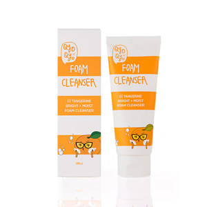 โฟมล้างหน้า qyoqyo tangerine Bright moist สำหรับผิวแพ้ง่ายเพิ่มความสดชื่นดูแลรูขุมขน-K-Beauty kbeauty - Product Image 1