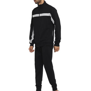 Top Arrival Full Sleeve Men Sports Tracksuits Winter Hooded Casual Solid 100% Cotton Elastic Waist - Product Image 2