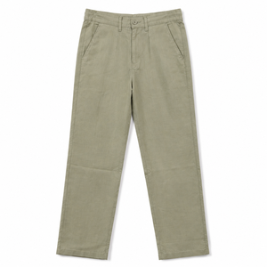 Pantalones de Lino y Mezcla de Lona para Hombre, Corte Recto, Color Liso, Ligeros, Transpirables, Casuales, para Oficina, Uso Diario, OEM, ODM - Product Image 1