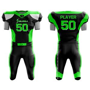 Recién llegado, camisetas de fútbol americano hechas a medida con nombre y numeración de jugador de sarga de aparejos, uniforme de fútbol americano - Product Image 4