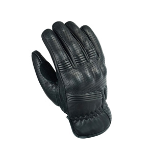 Gants de Moto d'Été en Cuir avec Écran Tactile, Perforés Respirants, pour Course d'Équitation - Product Image 1